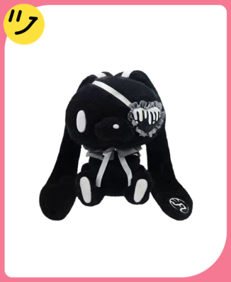 All Purpose Bunny Eye Patch Lolita Plush（Black）