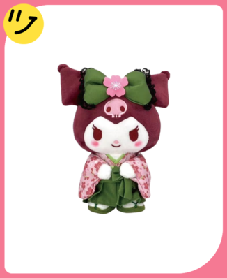 Sanrio Sakura Kimono Matcha Ver.  Kuromi Plush